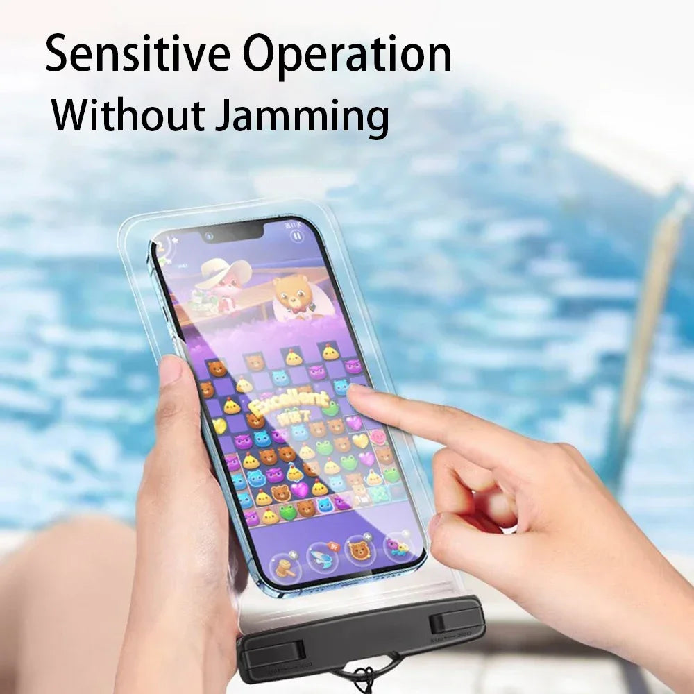 Waterproof Phone Case Swimming Water Proof Bag Universal Underwater Protector Pouch Cover for Iphone Samsung below 6.7" Phone
